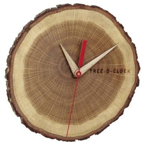 TFA Dostmann 60.3046.08 Quarzo Orologio da parete 172 mm x 180 mm x 40 mm Quercia, Legno In vero legno
