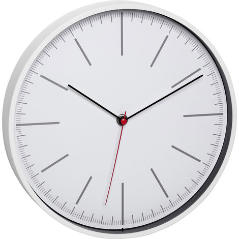 TFA Dostmann 60.3049.02 Quarz Wanduhr 280 mm x 280 mm x 37 mm Weiß
