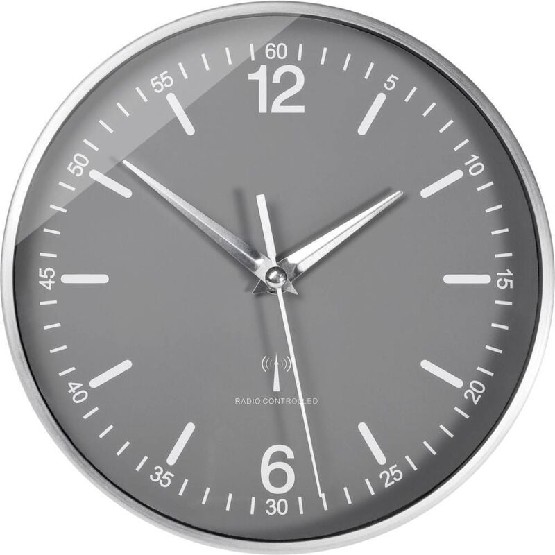 Tfa Dostmann - Horloge murale 60.3503 radiopiloté(e) 19.5 cm x 5 cm aluminium