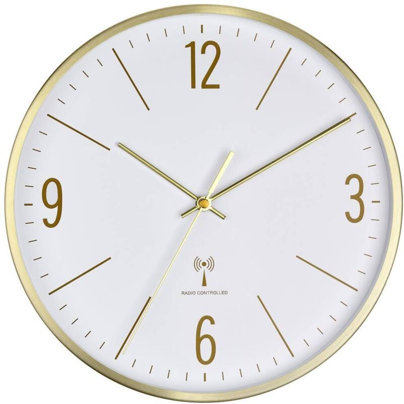Tfa Dostmann - Horloge murale 60.3534.53 radiopiloté(e) 300 mm x 45 mm x 300 mm or