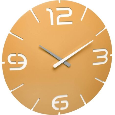 TFA Dostmann 60.3536.07 Radiocontrollato Orologio da parete 350 mm x 35 mm Giallo sole