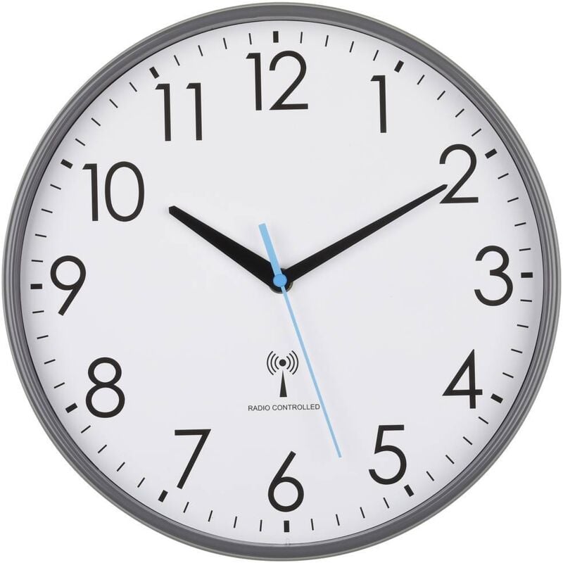 Tfa Dostmann - Horloge murale 60.3549.10 radiopiloté(e) 300 mm x 65 mm gris