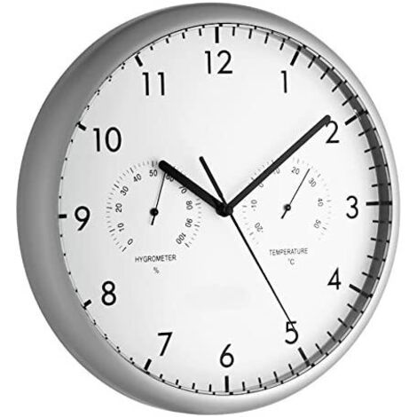 TFA-Dostmann 98.1072 reloj de mesa o pared Reloj de cuarzo Alrededor Plata
