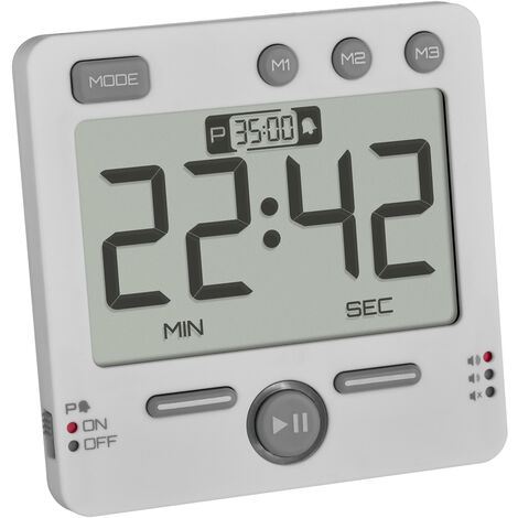 TFA Dostmann 99HOURS Timer Weiß digital