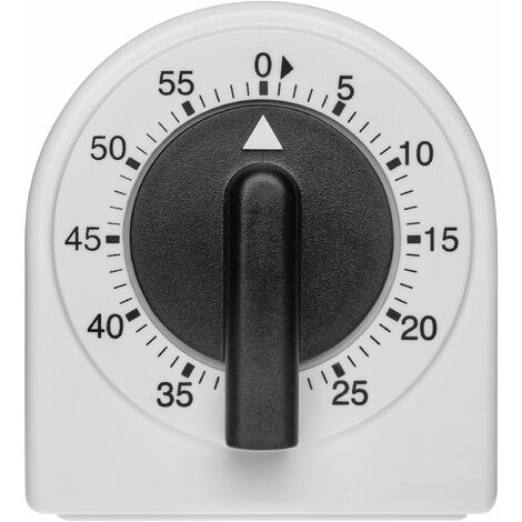 TFA Dostmann Analoger Küchen-Timer Timer uova Bianco/Nero analogica