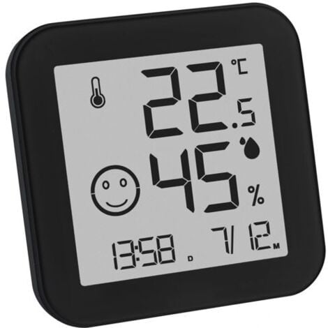 TFA Dostmann BLACK & WHITE Thermo-/Hygrometer Schwarz