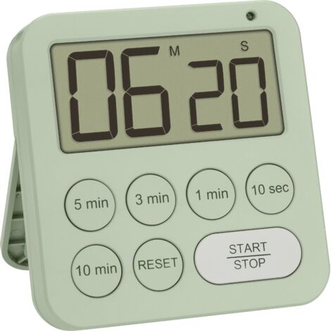 TFA Dostmann Digitaler Timer und Stoppuhr Minuteur vert numérique W540633
