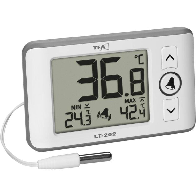 Image of Tfa Dostmann - Digitales Profi-Thermometer mit Kabelfühler lt 202 Termometro Bianco