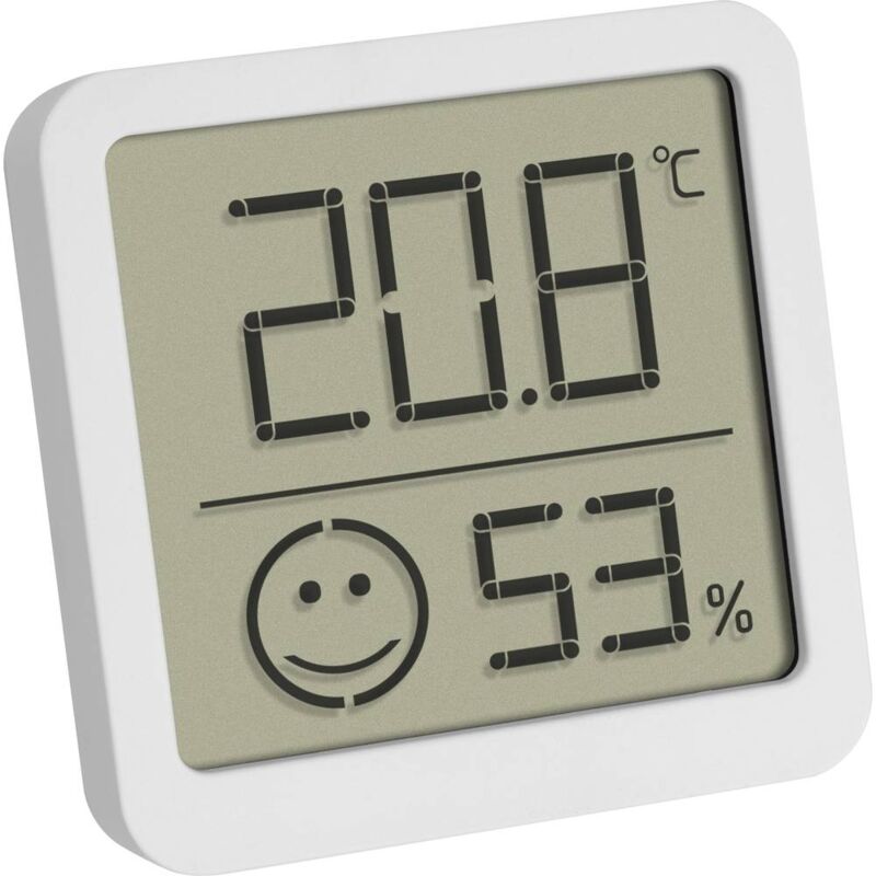 Image of TFA Dostmann Digitales Thermo-Hygrometer mit Komfortzone Termoigrometro Bianco