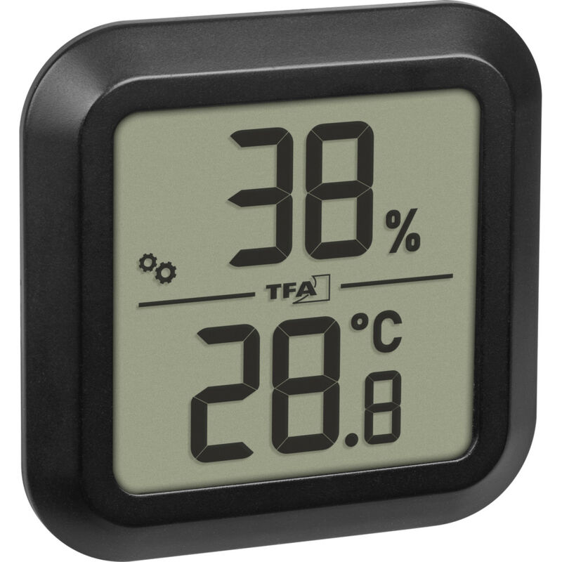 Image of TFA Dostmann Digitales Thermo-Hygrometer zum Einbau Thermo-/Hygrometer Schwarz 30.5061.01