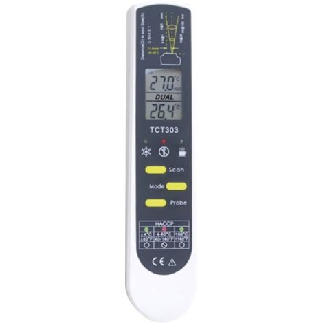 TFA Dostmann DualTemp Pro Thermomètre Infrarouge Blanc