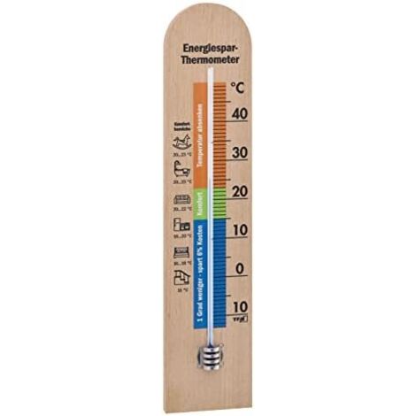 TFA Dostmann Energiespar-Thermometer Thermometer Natur 12.1055.05