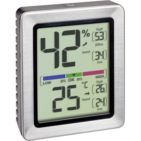 TFA Dostmann EXACTO Termoigrometro Argento 30.5047.54.K