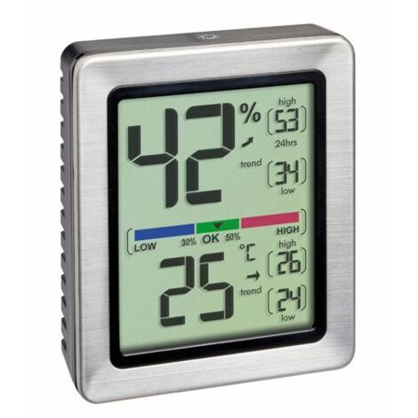 TFA Dostmann EXACTO Thermo-/Hygrometer Silber 30.5047.54.K