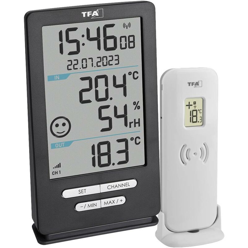 Image of Tfa Dostmann - Funk-Thermometer xena home Termometro digitale senza fili Antracite