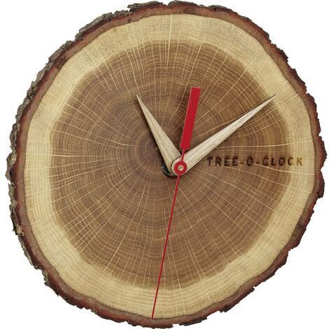 TFA Dostmann Horloge Murale Bois Chêne 18 cm