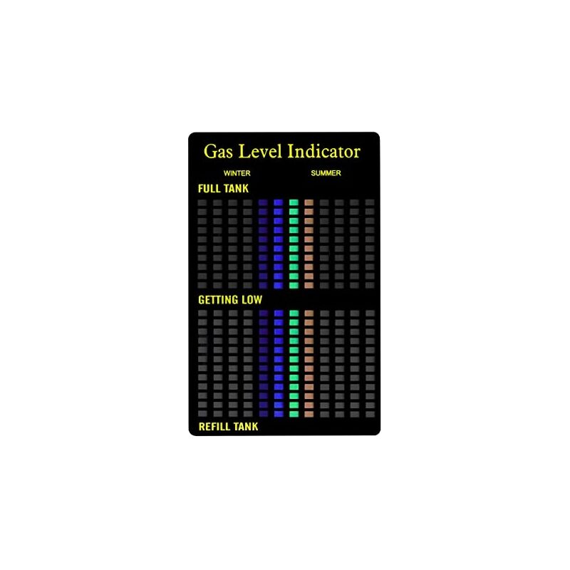 Tfa-Dostmann Indicateur De Niveau De Gaz Magnétique 98.1127 Pour Bouteille De Gaz Réutilisable Facile À Lire Noir