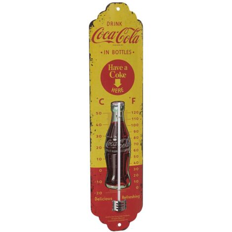 TFA Dostmann NOSTALGIC ART Coca Cola Thermomètre jaune, rouge 12.2060.10 D047622