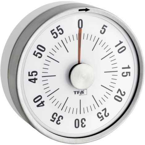 TFA Dostmann Puck Timer Weiß analog