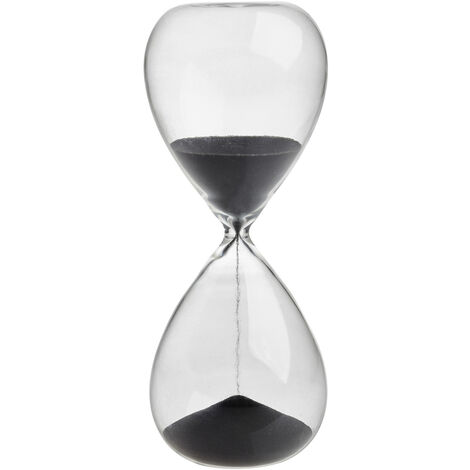 TFA Dostmann Sanduhr Transparent, Anthrazit analog