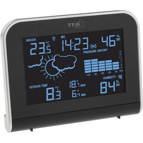 TFA Dostmann SPHERE 35.1148.01 Station météo radiopilotée Prévisions météorologiques 12 à 24 heures Nombre de capteurs max. 1 D047452