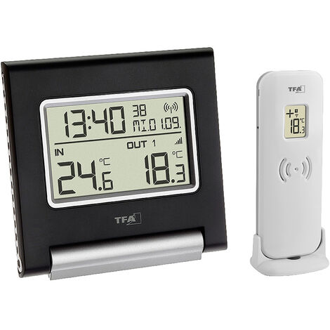 TFA Dostmann SPOT Funk-Thermometer digital Schwarz 30.3030.01