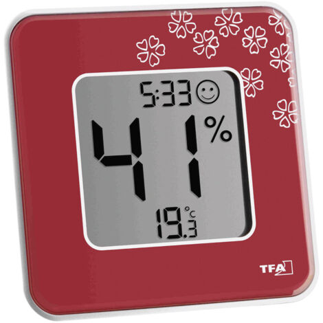TFA Dostmann Style Thermo-/Hygrometer Rot 30.5021.05