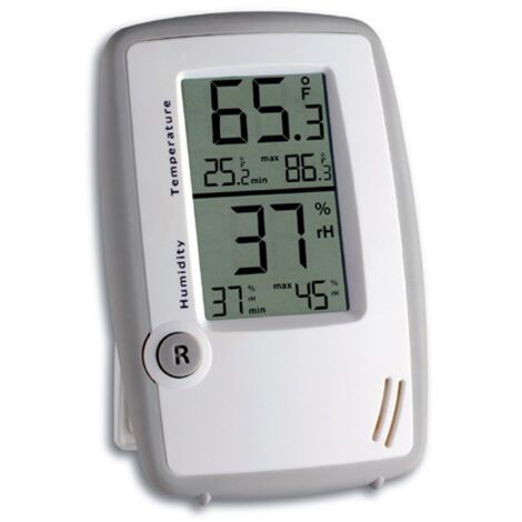 TFA Dostmann TFA 30.5015 Termoigrometro elettronico, Grigio, 133 x 90 x 16 mm