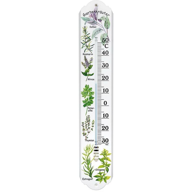 TFA thermomètre intérieur/extérieur motif herbes aromatiques
