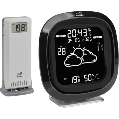 TFA Dostmann TFA.me ID-04 35.8102.01 WLAN-Wetterstation Vorhersage für 4 Tage Anzahl Sensoren max. 5