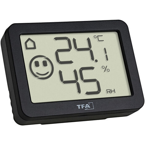 TFA Dostmann  Thermo-/Hygrometer Schwarz 30.5055.01