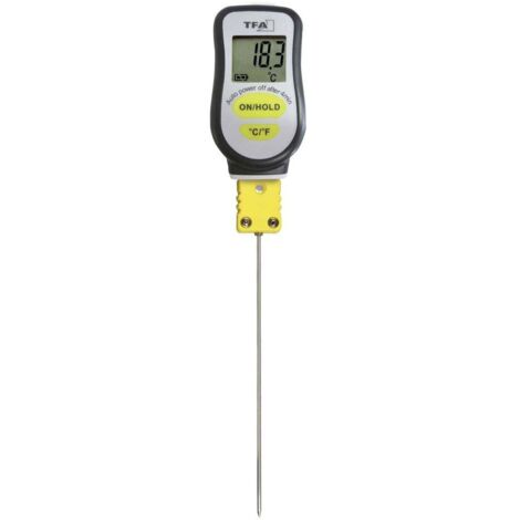 TFA Dostmann Thermomètre à sonde à piquer Plage de mesure de température -20 à 300 °C sonde K instantané, avec sonde rigide C668562