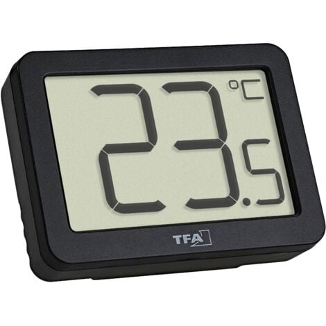 TFA Dostmann Thermomètre noir 30.1065.01