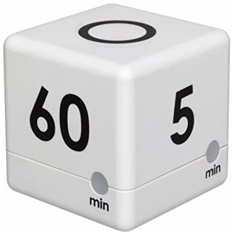 TFA Dostmann Timer Cube Minuteur blanc numérique R995191