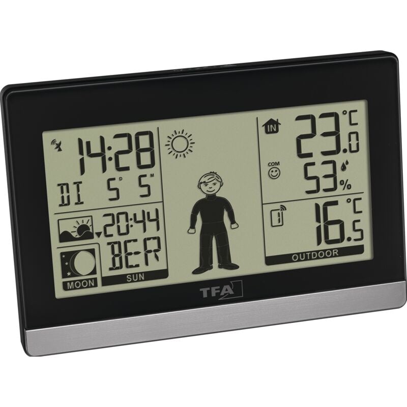 TFA - Dostmann Weather Boy 35.1159.01 Stazione meteo digitale senza fili Previsione per 8 ore Numero di sensori max. 3