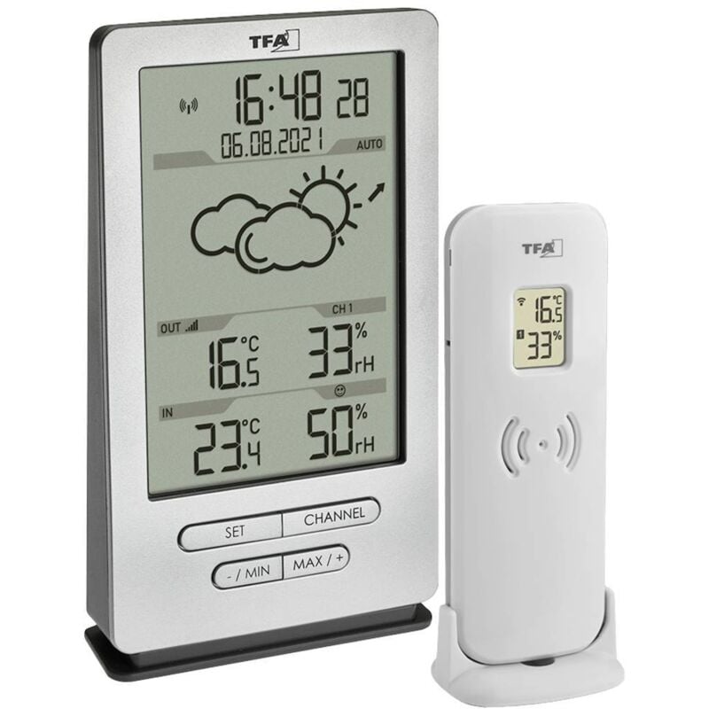 Station météo radiopilotée Tfa Dostmann xena 35.1162.54 Prévisions météorologiques 12 à 24 heures