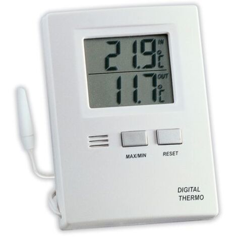 TFA Thermometer Max-Min. Elektr., Kunststoff, weiß