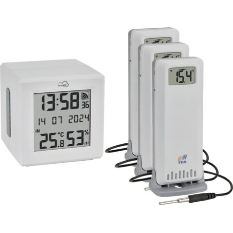 TFA WLAN Gateway Starter Set ID-01 avec 3 émetteurs ID-A3, 35.8104.02, blanc