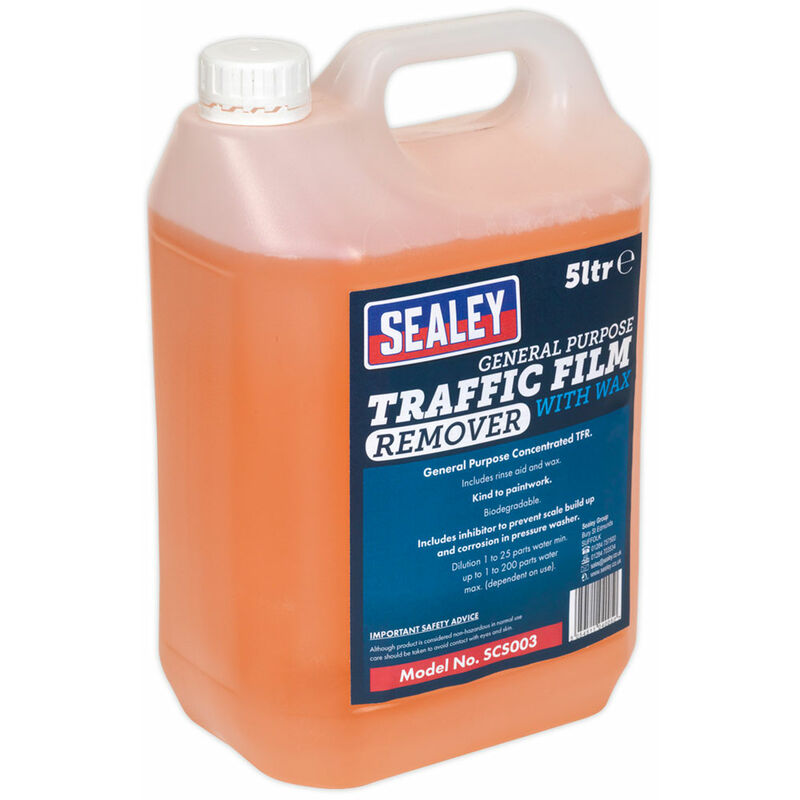 SCS003 TFR Detergent with Wax Concentrated 5L - Sealey