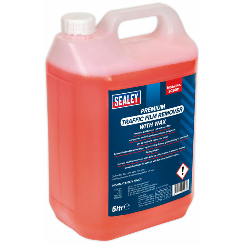 SCS001 TFR Premium Detergent with Wax Concentrated 5L - Sealey