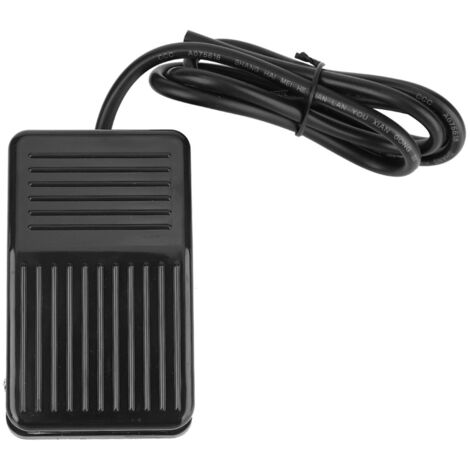 TFS-01 Interrupteur de commande, Équipement électrique Alimentation à découpage de pédale de contrôleur momentané antidérapant noir 250V AC 10A (1m)