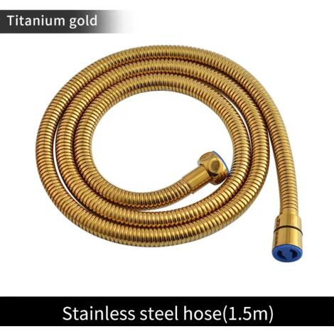 (TG Hose) Pommeau de douche à main en laiton brossé doré, douchette de bain noire mate, pommeau de douche effet pluie blanc, finition chromée économique