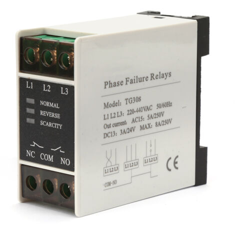 TG30S Mini-Drehstrom-Sequenzrelais – 220–440 V AC-Schutz