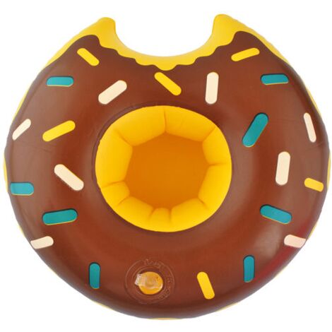 TG48118B SUPPORT DE TASSE/PORTE-BOISSONS EN FORME DE BEIGNET MARRON