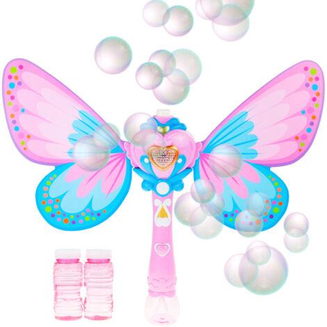 TG60463-1 MACHINE À BULLES PAPILLON + BULLES DE SAVON + BAGUETTE MAGIQUE LIQUIDE