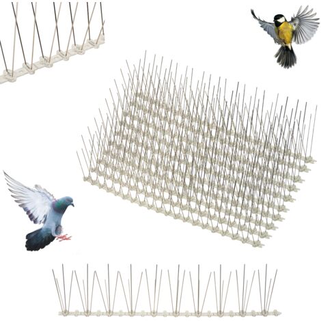 TG63401 Pics anti-oiseaux les plus denses et les plus résistants, en acier inoxydable, 5 m