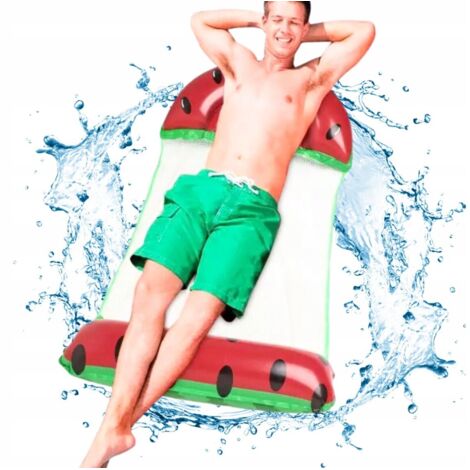 TG67353 HAMAC AQUATIQUE GONFLABLE CHAISE DE TERRASSE MATELAS PASTÈQUE