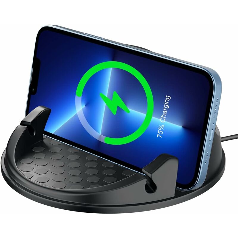 Image of Caricabatteria da auto wireless, supporto caricabatteria da auto a induzione per telefono, ricarica rapida Qi da 15 W per Samsung Galaxy S21 S20 Plus