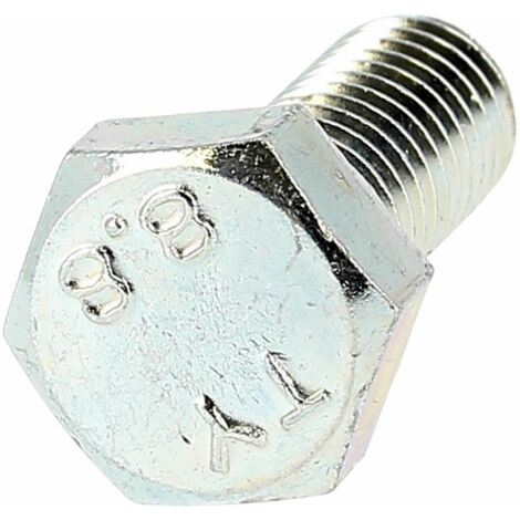 Vis à Tête Hexagonale Acier 8.8 Z.Blanc Filetage Total DIN 933