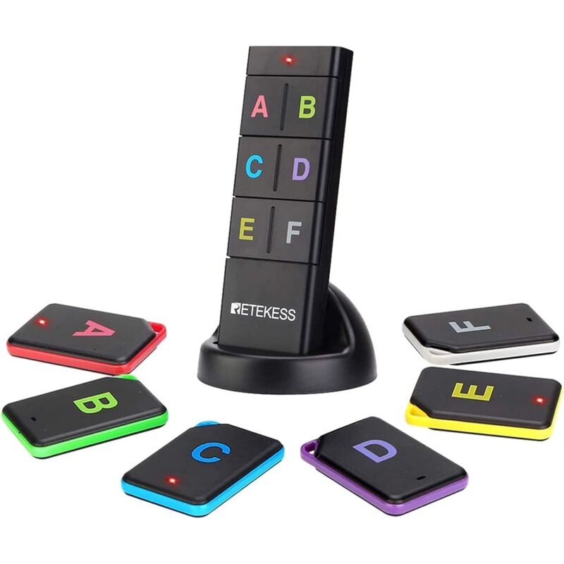 TH104 Localisateur de Clé, Détecteur de clé Portefeuille Tracker 2 Type d'Autocollant Longue Portée 40 m Fort 85 DB Traqueur de Clé Pet Tracker (1